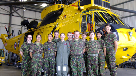Lord Lieutenant of Bedfordshire with the cadets