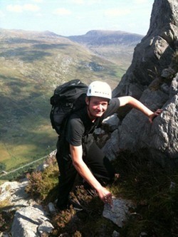 Cadet on Tryfan Mountain