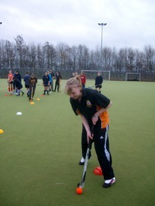 Sandy cadets show their hockey skills